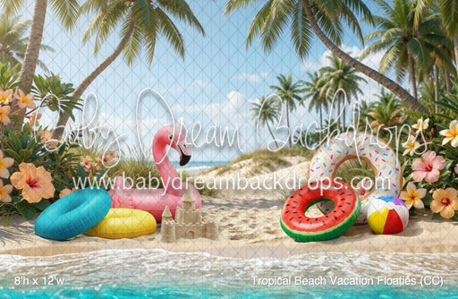 Tropical Beach Vacation Floaties (CC)