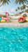 Tropical Beach Vacation Floaties Sweeps (CC)