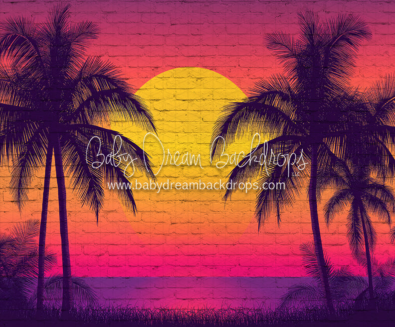 Tropical Sunset Mural (JA)