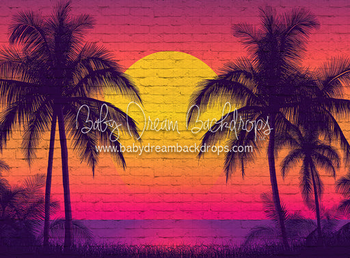 Tropical Sunset Mural (JA)