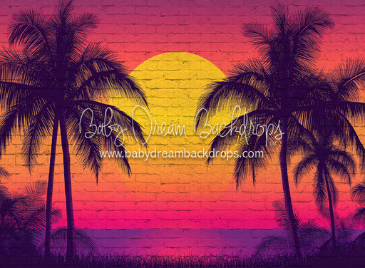 Tropical Sunset Mural (JA)