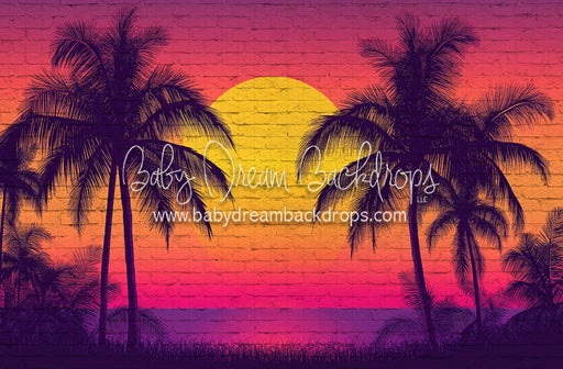 Tropical Sunset Mural (JA)