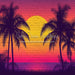 Tropical Sunset Mural (JA)