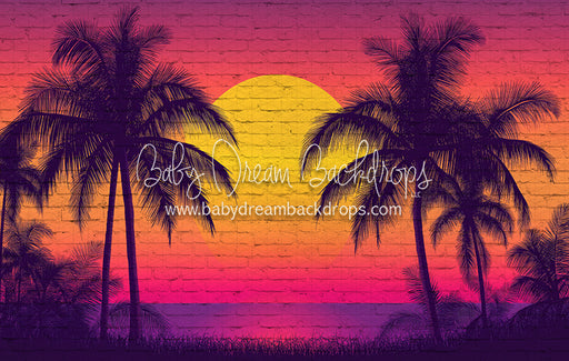 Tropical Sunset Mural (JA)
