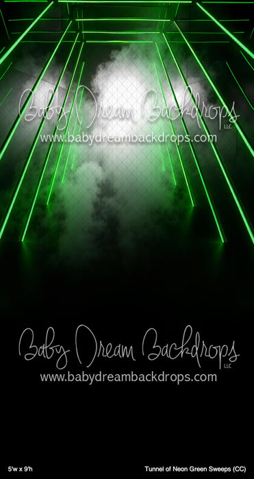Tunnel of Neon Green Sweeps (CC)