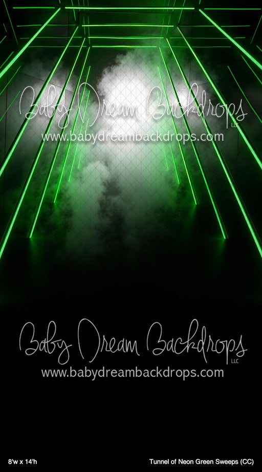 Tunnel of Neon Green Sweeps (CC)