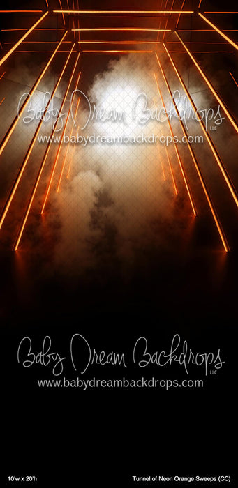 Tunnel of Neon Orange Sweeps (CC)