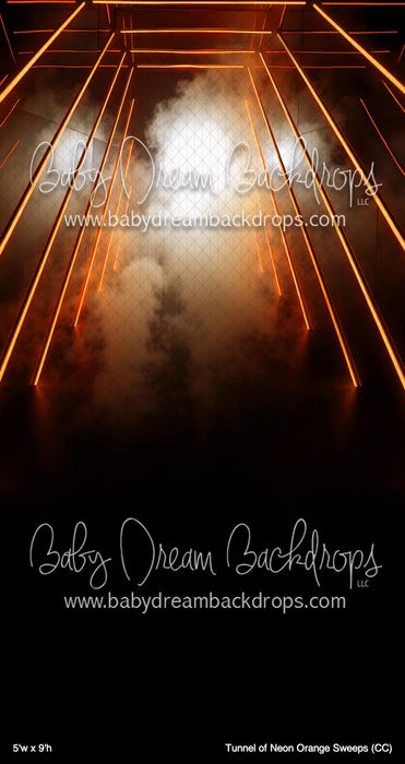 Tunnel of Neon Orange Sweeps (CC)