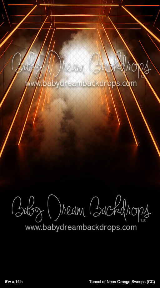 Tunnel of Neon Orange Sweeps (CC)