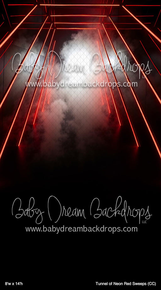 Tunnel of Neon Red Sweeps (CC)