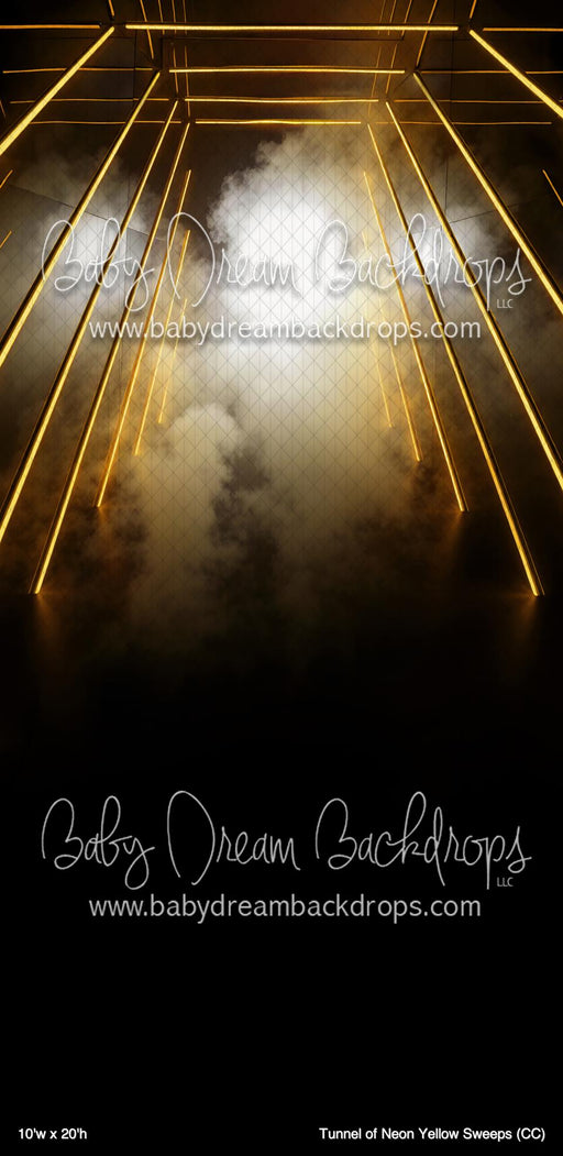 Tunnel of Neon Yellow Sweeps (CC)