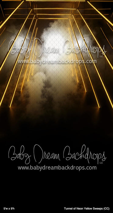 Tunnel of Neon Yellow Sweeps (CC)