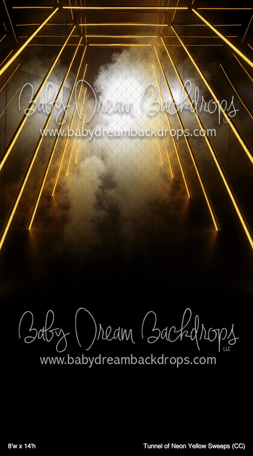 Tunnel of Neon Yellow Sweeps (CC)