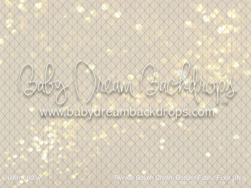 Twinkle Bokeh Cream Bottom Fabric Floor (IN)