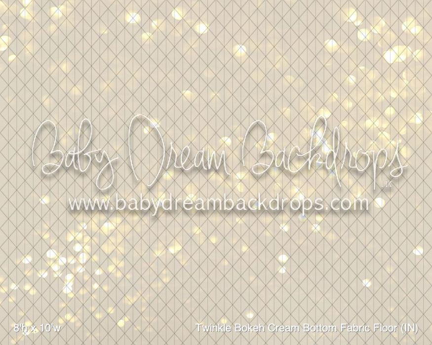 Twinkle Bokeh Cream Bottom Fabric Floor (IN)