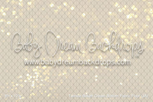 Twinkle Bokeh Cream Bottom Fabric Floor (JA)