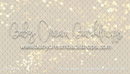 Twinkle Bokeh Cream Bottom Fabric Floor (IN)