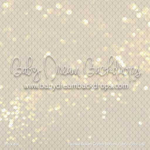 Twinkle Bokeh Cream Bottom Fabric Floor (IN)