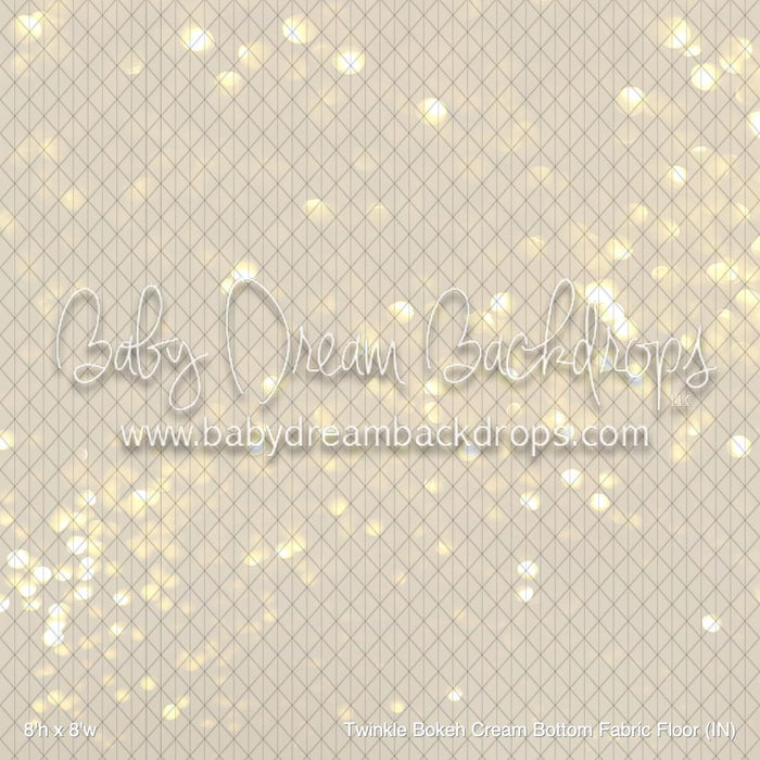 Twinkle Bokeh Cream Bottom Fabric Floor (IN)