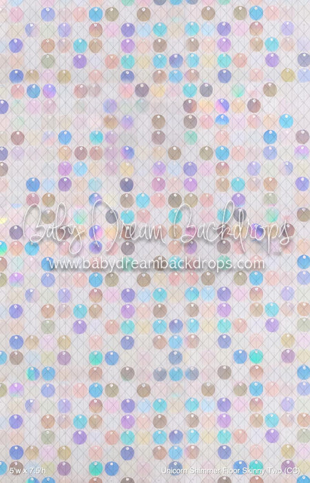Unicorn Shimmer Fabric Floor Skinny Two (CC)