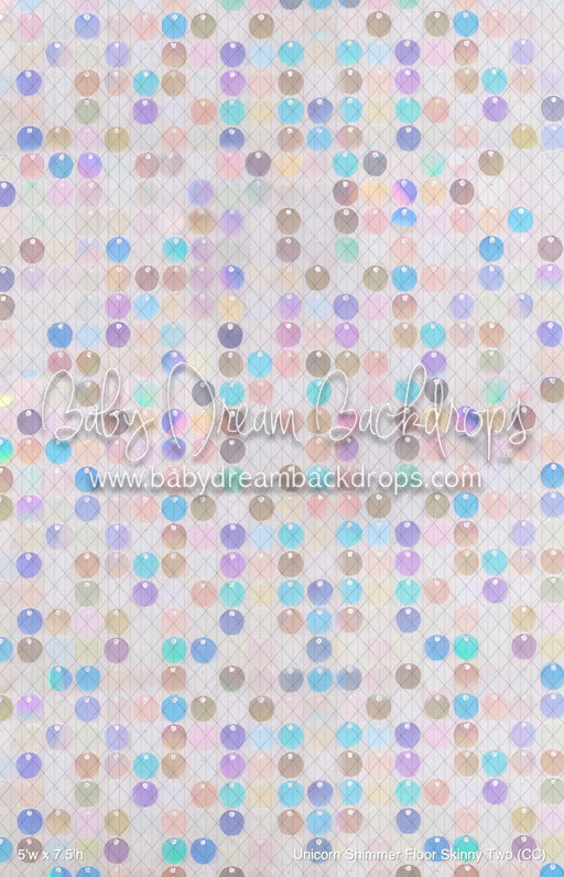 Unicorn Shimmer Fabric Floor Skinny Two (CC)