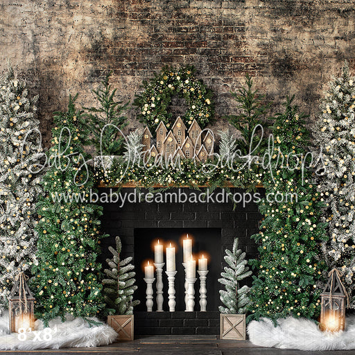 Urban Pine Dark Mantel