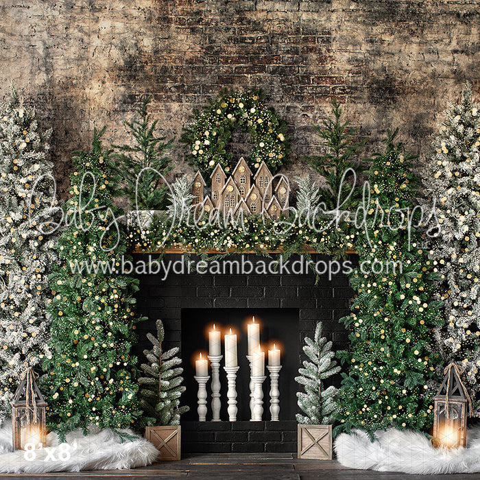 Urban Pine Dark Mantel