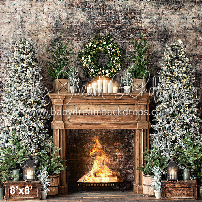 Urban Pine Mantel