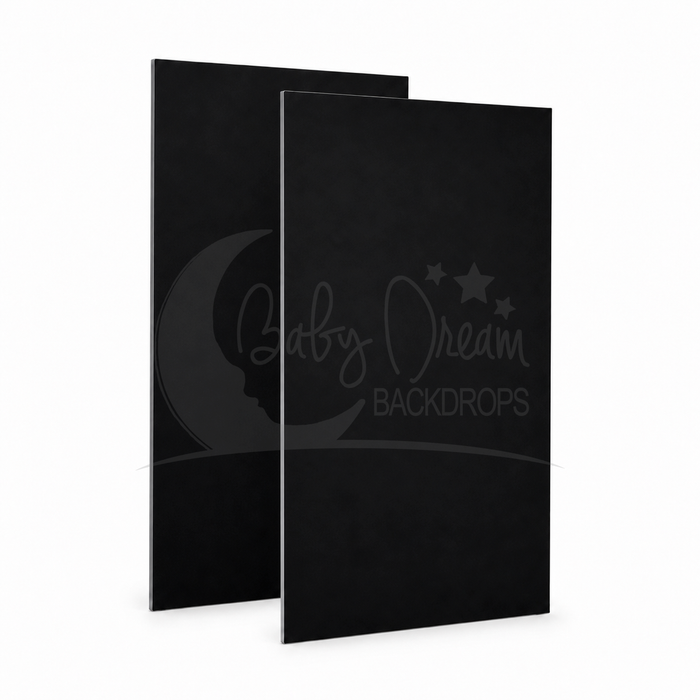 DreamEasy V-Flat Silicone Edge Backdrop Set - (2) Black
