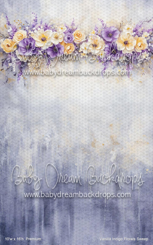 Vanilla Indigo Florals Sweep (VR)