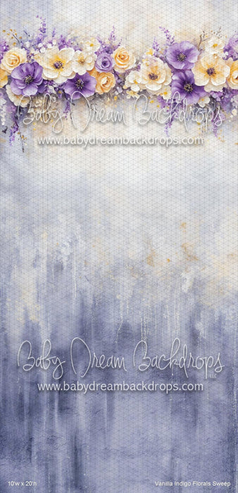 Vanilla Indigo Florals Sweep (VR)