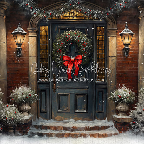 X Drop Very Merry Victorian Door (LL)