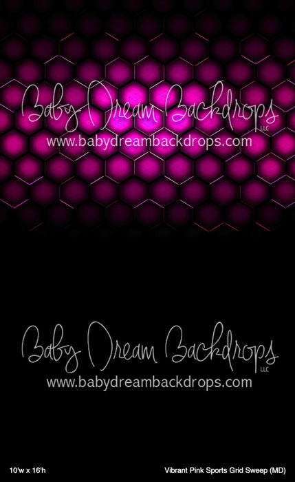 Vibrant Pink Sports Grid Sweep (MD)