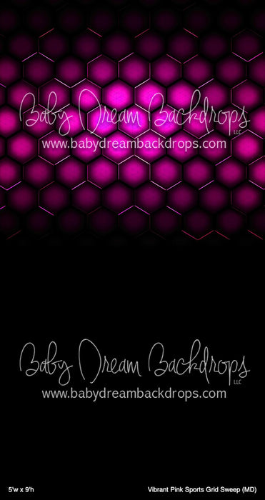 Vibrant Pink Sports Grid Sweep (MD)