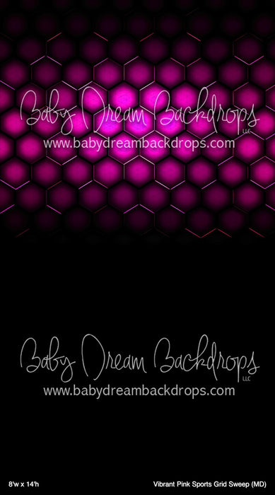 Vibrant Pink Sports Grid Sweep (MD)
