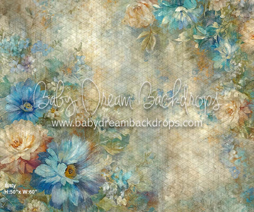 Vintage Blue Florals (CM)