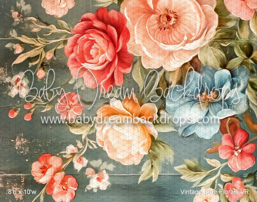 Vintage Blue Florals (VR)
