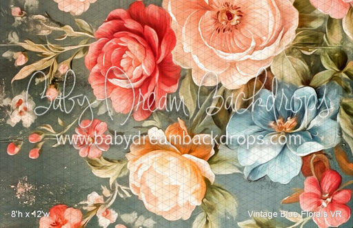 Vintage Blue Florals (VR)