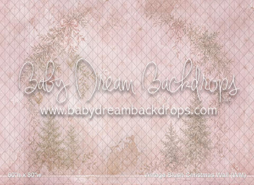 Vintage Blush Christmas Wall (WM)