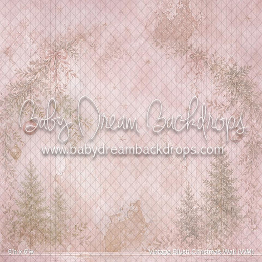Vintage Blush Christmas Wall (WM)