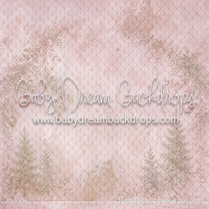 Vintage Blush Christmas Wall (WM)