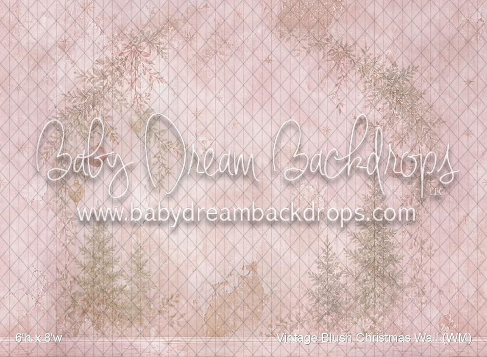 Vintage Blush Christmas Wall (WM)