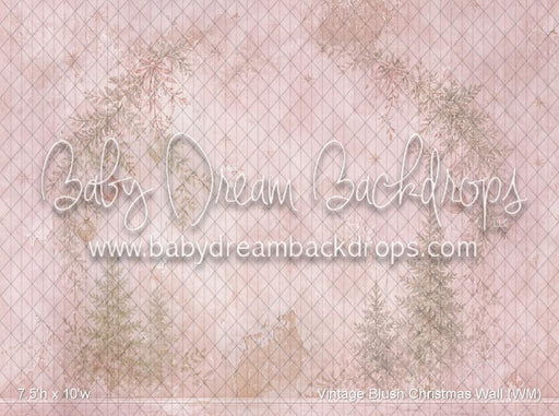 Vintage Blush Christmas Wall (WM)