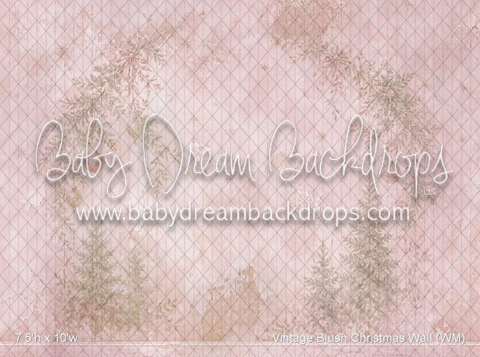 Vintage Blush Christmas Wall (WM)