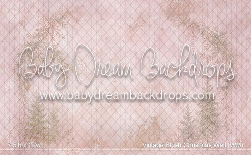 Vintage Blush Christmas Wall (WM)
