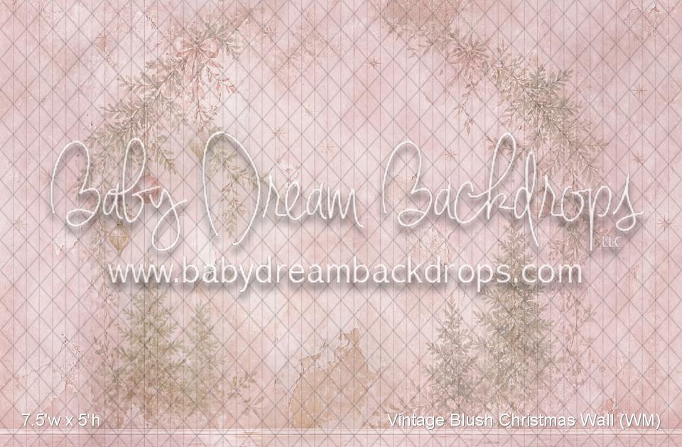 Vintage Blush Christmas Wall (WM)