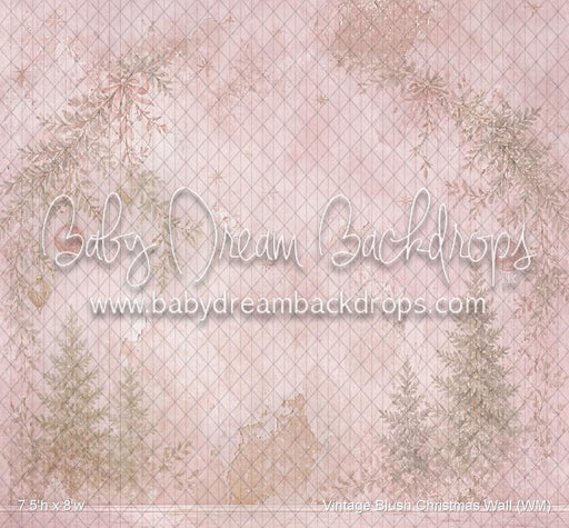 Vintage Blush Christmas Wall (WM)