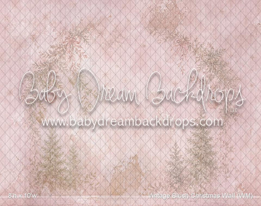 Vintage Blush Christmas Wall (WM)