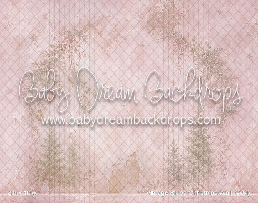Vintage Blush Christmas Wall (WM)