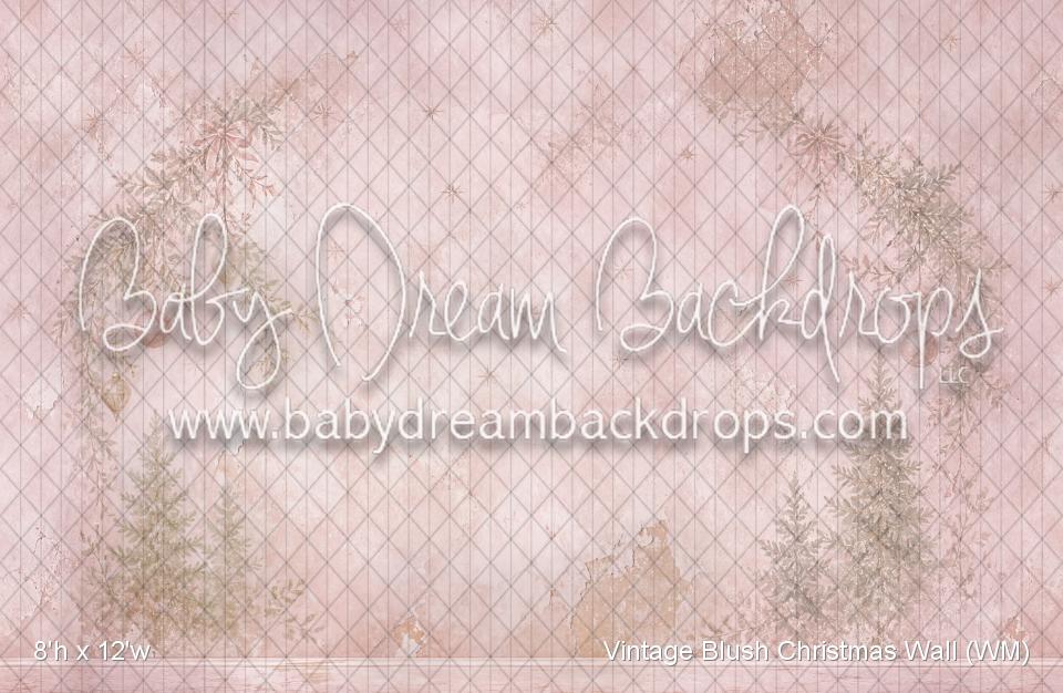 Vintage Blush Christmas Wall (WM)